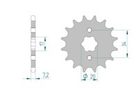 Ritzel Honda, CBR 125R, 428/17Z