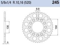 Zahnkranz Yamaha, YZ/YZF-R 125cc 4-t, Alu 520/48Z Zahnkranz Yamaha, YZ/YZF-R 125cc 4-t, Alu 520/48Z