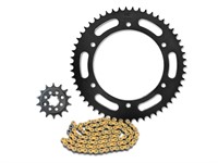 Kit chaîne AFAM 14 x 57 acier, 428 R1-G, sans O-Ring, Fantic XMF 125