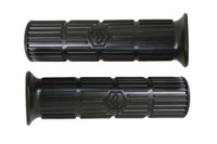 Poignées caoutchouc noires 24/24mm, Vespa 50-125cc ET3