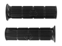 Poignées caoutchouc noires 24/24mm, scooter Piaggio Vespa PX, PE
