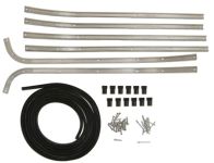 Trittbrettleisten mit Gummi, Alu, Vespa 150GS-VS2-5 DAL56 Trittbrettleisten mit Gummi, Alu, Vespa 150GS-VS2-5 DAL56