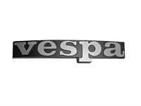 Emblème "Vespa" à clipper (2pins), noir-chrome