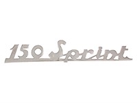Emblème logo 150 Sprint chromé, Vespa 150 Sprint  (34x22.5 mm)