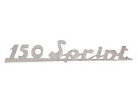 Emblème logo "150 Sprint" chromé, Vespa 150 Sprint (34x22.5 mm)