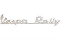Emblème logo chromé "Vespa Rally" 165x26.5 mm Emblème logo chromé "Vespa Rally" 165x26.5 mm