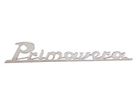Emblème logo "Primavera"chromé, scooter Vespa