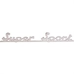 Emblème logo SUPER SPORT (169x21.5mm) chromé, Vespa - Super Sport