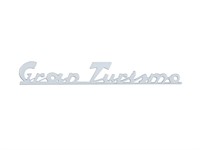Emblem logo "Gran Turismo" chromé, Vespa 172x23 mm