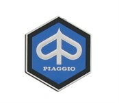 Emblem PIAGGIO mit Logo, 31x36 mm