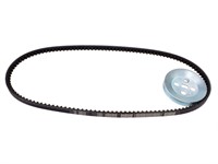 Poulie 94mm avec courroie Piaggio Ciao Poulie 94mm avec courroie Piaggio Ciao