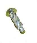 Rivet torsadé pour plquette d'immatriculation (Ø 2.89x6.35mm). Rivet torsadé pour plquette d'immatriculation (Ø 2.89x6.35mm).