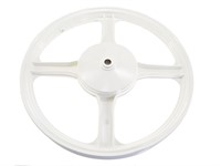 Roue arrière blanc, vélomoteur Piaggio Ciao, SI