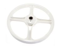 Roue avant blanc, vélomoteur Piaggio Ciao, SI Roue avant blanc, vélomoteur Piaggio Ciao, SI