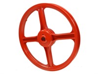 Roue avant rouge, vélomoteur Piaggio Ciao, SI Roue avant rouge, vélomoteur Piaggio Ciao, SI