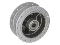 Moyeu de roue avant Leleu gris, pour les diverses roues à rayons Puch/Sachs roue 17 et 19"