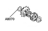 Rondelle 13x19 mm moteur Beta 521 «après le pignon» Rondelle 13x19 mm moteur Beta 521 «après le pignon»