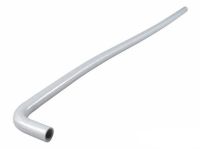 Durite de refroidissement en silicone, ARGENTE coudée 1x à 90° et 1x à 45°, 1 mètre Durite de refroidissement en silicone, ARGENTE coudée 1x à 90° et 1x à 45°, 1 mètre
