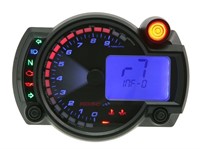 Compteur KOSO Digital Cockpit RX2N PLUS, 0-10000 rpm, rétroéclairé en bleu, fond noir
