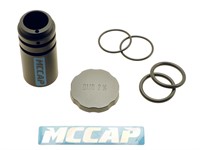 Tankdeckel - MCCap - Piaggio Ciao, Bravo, OEM Style Grau, mit integriertem Öl-Vorratsbehälter