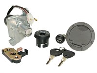 Kit serrure complet MBK Nitro / Yamaha Aerox (jusqu'à 2003) (4 pièces, 5 câbles) Kit serrure complet MBK Nitro / Yamaha Aerox (jusqu'à 2003) (4 pièces, 5 câbles)
