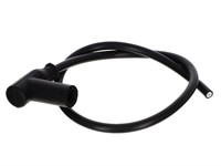 Cable de bougie Racing, avec antiparasite silicone, noir Cable de bougie Racing, avec antiparasite silicone, noir
