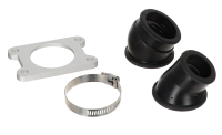 Ansaugstutzen Motoforce RACING, inkl. 2 Adapter (Anschlussweite 24mm + 32mm), Derbi EBE / EBS / D50B0 / D50B1 Ansaugstutzen Motoforce RACING, inkl. 2 Adapter (Anschlussweite 24mm + 32mm), Derbi EBE / EBS / D50B0 / D50B1