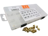 Boîte de gicleurs principaux N° 55 - 115, 18 x 4pcs, Dellorto 5mm Boîte de gicleurs principaux N° 55 - 115, 18 x 4pcs, Dellorto 5mm