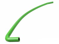 Kühlwasserschlauch Silicon mit 1x90° und 1x45° Winkel, 1000mm, Grün