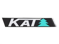 Autocollant sticker KAT taille : 125 x 25 mm, vélomoteurs Pony KTM GP40