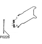 Axe de porte bagage 6x175mm, vélomoteurs Pony Axe de porte bagage 6x175mm, vélomoteurs Pony