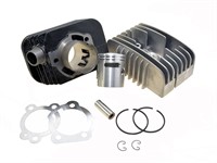 Zylinder-Kit Polini 43mm Racing, Guss, inkl. Zylinderkopf, Piaggio Si, 10mm Kolbenbolzen