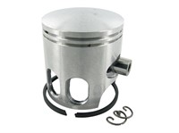 Piston complet Polini 47mm pour cylindre fonte, scooter Minarelli / Peugeot