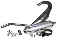 Pot d'échappement LeoVince X-FIGHT, Yamaha TZR 50 / MBK X-Power 50, look Titane