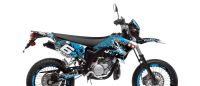 Dekorkit Verkleidung Stage6 Yamaha DT50 blau - schwarz Dekorkit Verkleidung Stage6 Yamaha DT50 blau - schwarz