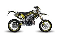 Kit déco Stage6 jaune-noir, moto 50cc Honda HM / Vent