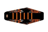 Housse de selle STAGE6 Full Covering orange-blanc, moto 50cc Beta RR Housse de selle STAGE6 Full Covering orange-blanc, moto 50cc Beta RR