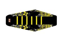 Housse de selle STAGE6 Full Covering jaune-noir, moto 50cc Beta RR Housse de selle STAGE6 Full Covering jaune-noir, moto 50cc Beta RR