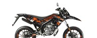 Dekorkit Verkleidung Stage6 Derbi 50 DRD X-Treme Euro 4 orange - schwarz