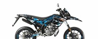 Dekorkit Verkleidung Stage6 Derbi X-Treme Euro 4 blau - schwarz