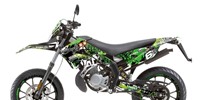 Dekorkit Verkleidung Stage6 Derbi X-Treme/ X-Race grün - schwarz