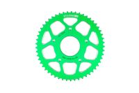 Couronne Stage6 alu CNC verte 53 dents type 420, moto 50cc Rieju MRT Couronne Stage6 alu CNC verte 53 dents type 420, moto 50cc Rieju MRT