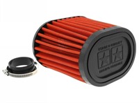 Racingluftfilter Stage6 Drag-Race, 44mm + 49mm Anschluss, orange