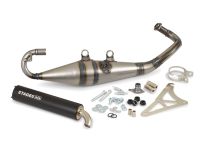 Pot Stage6 PRO REPLICA, Piaggio, silencieux en alu, noir Pot Stage6 PRO REPLICA, Piaggio, silencieux en alu, noir