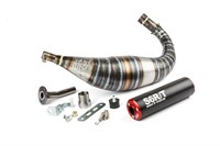 Pot d'échappement Stage6 R/T 90 - 100cc CNC rouge / noir Minarelli AM6 Pot d'échappement Stage6 R/T 90 - 100cc CNC rouge / noir Minarelli AM6