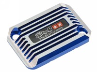 Couvercle de maître-cylindre de frein Stage6 CNC Cooling Style, Nitro / Aerox, bleu eloxé Couvercle de maître-cylindre de frein Stage6 CNC Cooling Style, Nitro / Aerox, bleu eloxé