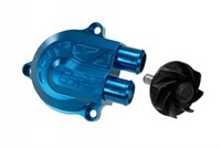 Pompe à eau Stage6 CNC (+ 40% de circulation) Minarelli H2o, bleu anodisé