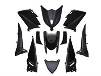 Kit carrosserie complet 11pcs, noir brillant, Yamaha T-Max 530cc à partir de 2012 Kit carrosserie complet 11pcs, noir brillant, Yamaha T-Max 530cc à partir de 2012