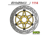 Disque de freins NG 310/58/5mm 6 trou