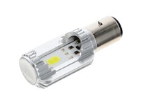 Ampoule de phare avant BA20D 12V à LED super blanche, divers vélomoteurs et universelle Ampoule de phare avant BA20D 12V à LED super blanche, divers vélomoteurs et universelle